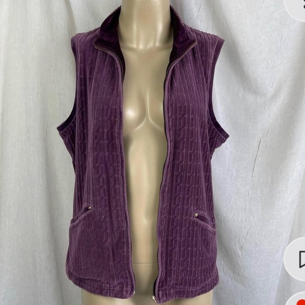 Vintage early 2000's velour vest by Amber Sun from Nordstrom